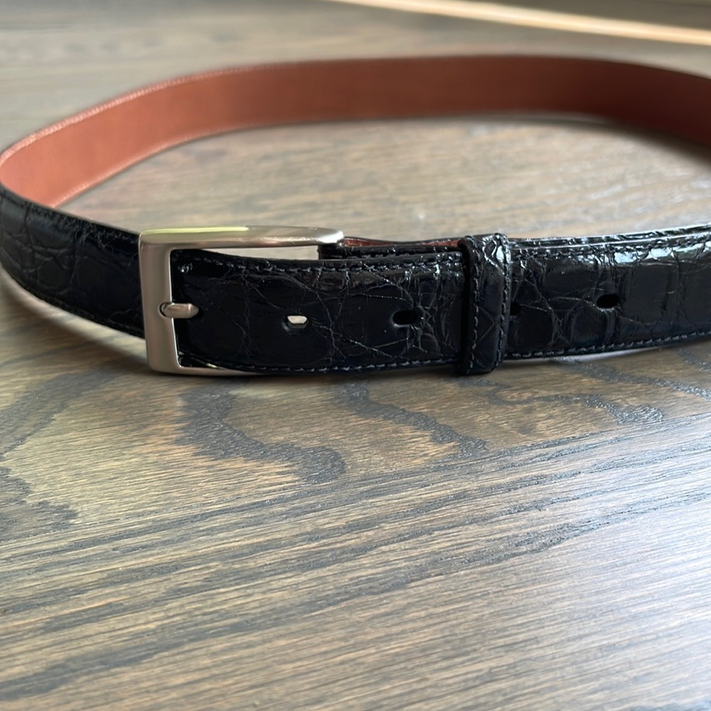 BRAND NEW!! Men’s Genuine Black Crocodile Belt Size 38